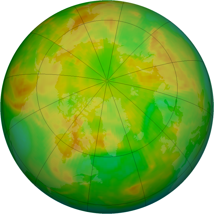 Arctic ozone map for 12 June 1979